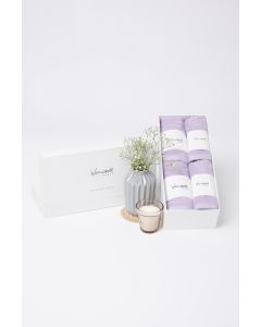 Ultra Soft Lilac Towel (Set Of 2 Hand Towels+2 Face Towels)