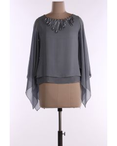 Grey Embroidered Tunic