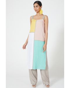 Patchwork Colour-Blocked Tunic