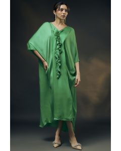 Mint Green Bamberg Satin Kaftan