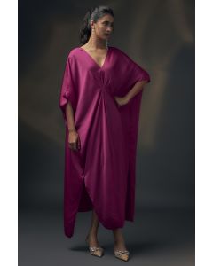 Pink Bamberg Satin Kaftan