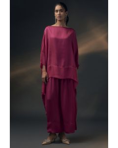 Pink Bamberg Satin Co-Ord Set