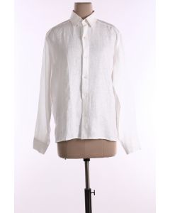 White Open Collar Shirt