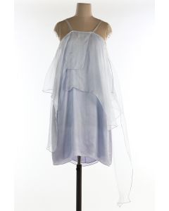 White Silk Organza Dress