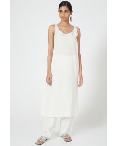White Linen Tunic Set