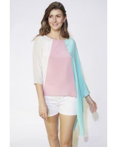 Triadic Colored Top With Camisole
