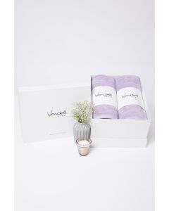 Ultra Soft Lilac Towels ( Set Of 2 Bath Towels )