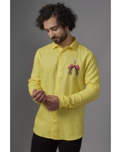 Yellow Linen Shirt