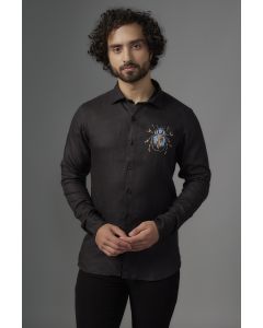 Black Linen Shirt