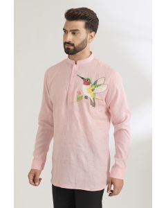 Light Pink Linen Shirt