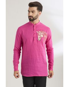 Fuchsia Linen Shirt